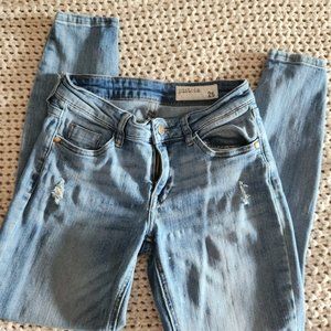 Pistola distressed skinny jeans size 26
